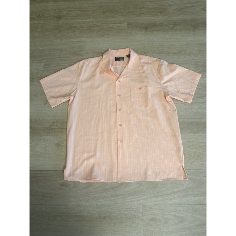 Pronti Collection by Phita Men's Shirt Size XXL Short Sleeve Peach
